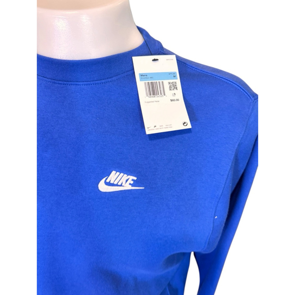 Men's Nike Blue & White Crewneck Sweatshirt M - Picture 3 of 3